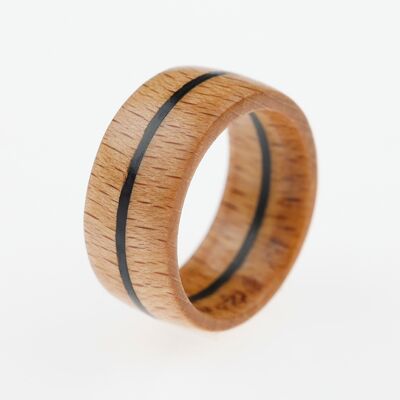 Asher ebony wood ring