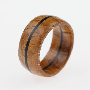 Bague en bois d'ébène Tiago 1