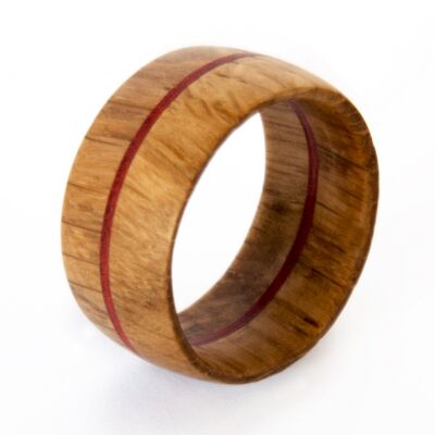 Tiago red wood ring