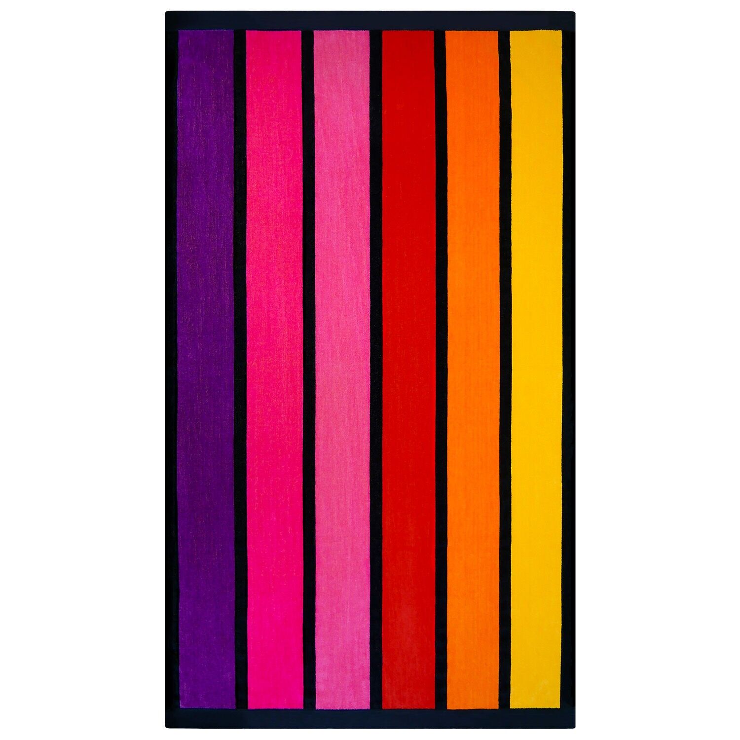 Happy Chic Jacquard-Strandtuch aus Velours-Frottee, 100 x 175 cm, 470 g/m²