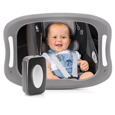 BabyView LED - miroir de sécurité pour voiture avec éclairage