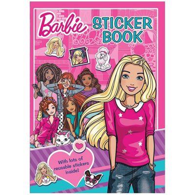 LIBRO DI ATTIVITA' ADESIVI DA COLORARE BARBIE