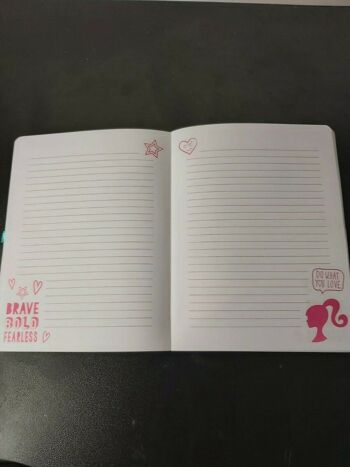 CARNET DE NOTES BARBIE A5 RELIÉ LIGNÉ NEUF 2