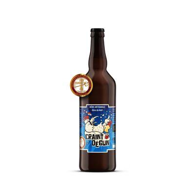 Craft amber beer "Craint Dégun de Noël" 75cl