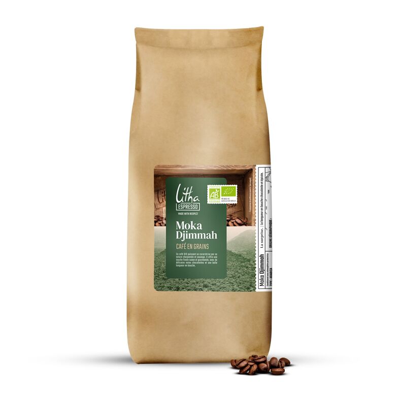 Café Kitché du Guatémala en grain biologique - Paquet de 1 kg