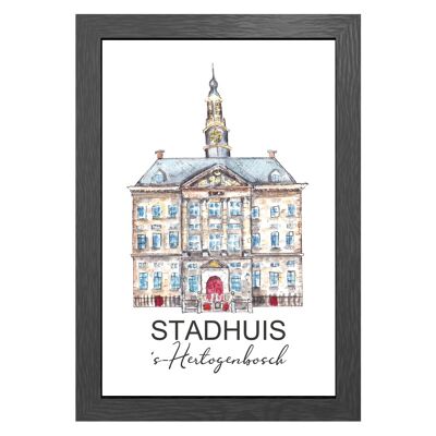 A3 poster stadhuis 's hertogenbosch in frame - joyin