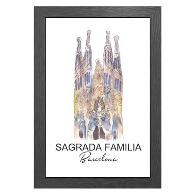 A3 frame sagrada familia – barcelona