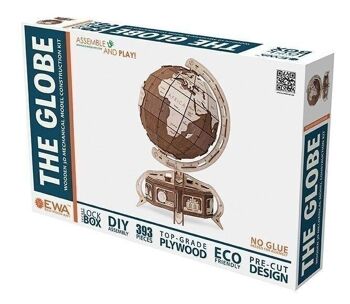 Diy - maquette 3d globe marron 4