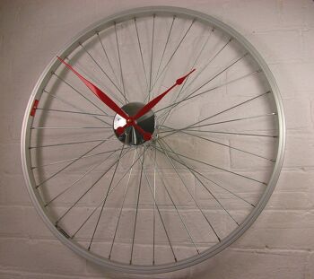 Horloge roue vélo 23 pouces Aiguilles Rouges 3