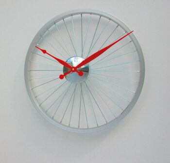 Horloge roue de vélo petite Rouge 2