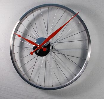 Horloge roue de vélo petite Rouge 3