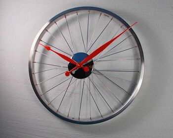 Horloge roue de vélo petite Rouge 5