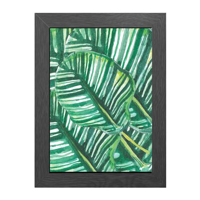 A4 poster jungle leafs in frame - joyin