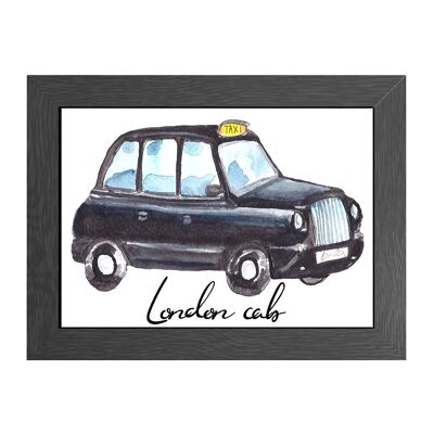 A4 poster london cab in frame - joyin