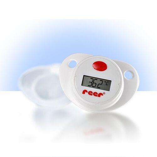 Digital pacifier fever thermometer