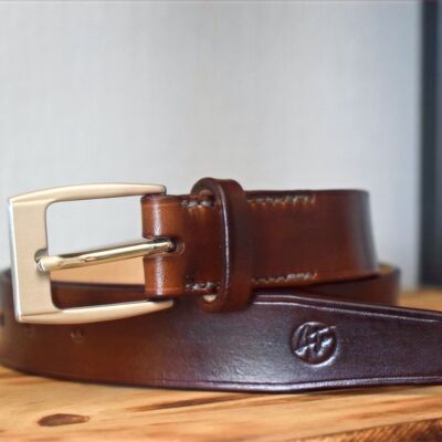 Ceinture Marron - Boucle Acier