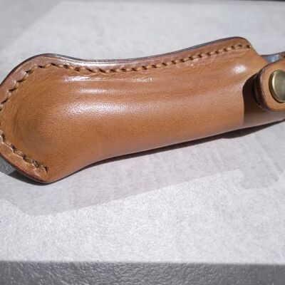 Leather Sheath For Laguiole Knife Without Corkscrew