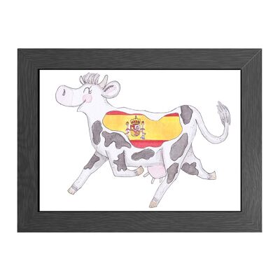 A4 poster cow spain in frame - joyin