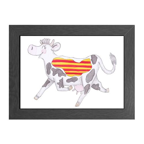 A4 poster cow catalonia in frame - joyin