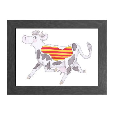 A4 POSTER COW CATALONIA IM RAHMEN - JOYIN