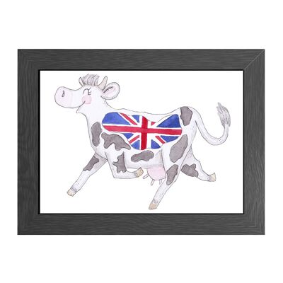 A4 POSTER COW UK IM RAHMEN - JOYIN