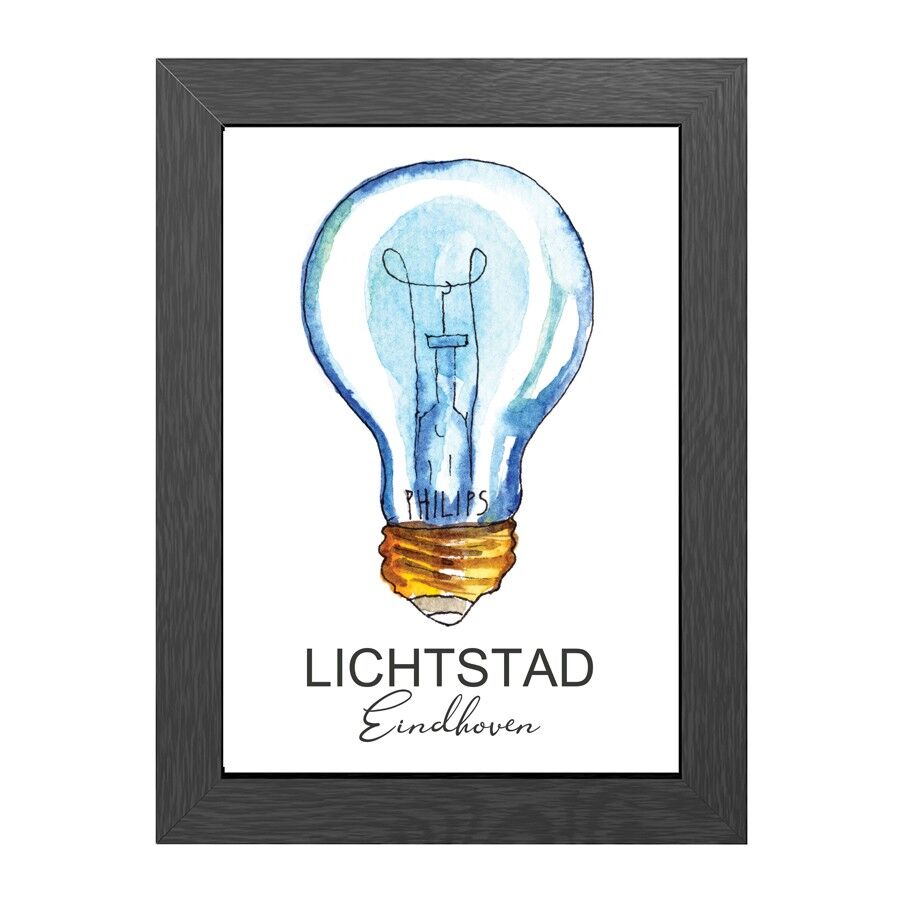 AFFICHE A4 LICHTSTAD EINDHOVEN EN CADRE - JOYIN
