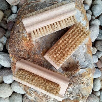 Nail Brush of Beech Wood with Soft with Natural Bristles - Two soft nail brushes , SKU416