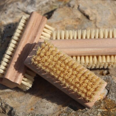 Nail Brush of Beech Wood with Stiff Natural Cactus Bristles - 1 stiff and 1 soft - £9.50 , SKU490