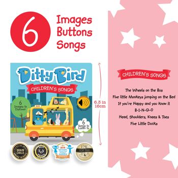 Livre sonore Ditty Bird: Children’s Songs - Best seller 5