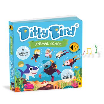 Livre sonore Ditty Bird: Animal Songs - Back to School 2
