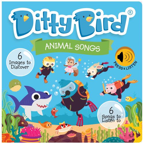 Livre sonore Ditty Bird: Animal Songs - Back to School
