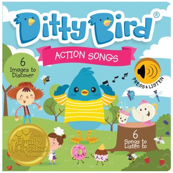 Livre sonore Ditty Bird: Action Songs - Back to school 2