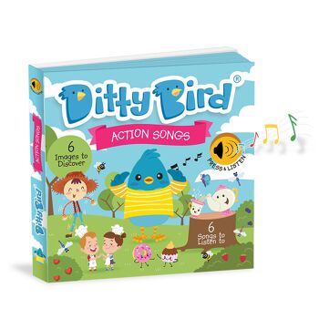 Livre sonore Ditty Bird: Action Songs - Back to school 3