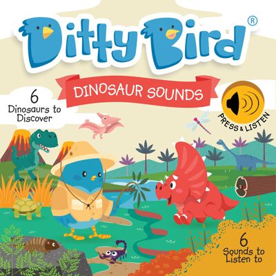 Libro dei suoni Ditty Bird: Dinosaur Sounds