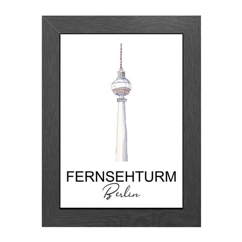 A4 frame fernsehturm berlin