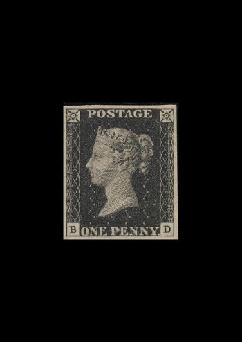 IMPRESSIONS DE TIMBRE-POSTE : Collection de timbres Philatélie Art - 5 x 7" - Penny Black