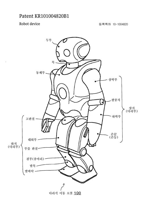 ROBOT PATENT PRINT: Science Blueprint Artwork - A3 - White