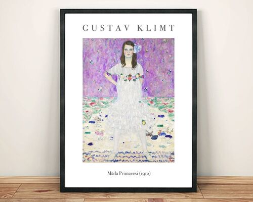 GUSTAV KLIMT POSTER: Mäda Primavesi, Fine Art Wall Hanging - A5 (8 x 6")