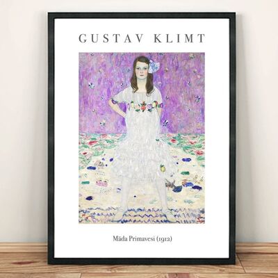 GUSTAV KLIMT POSTER: Mäda Primavesi, Fine Art Wall Hanging - A4