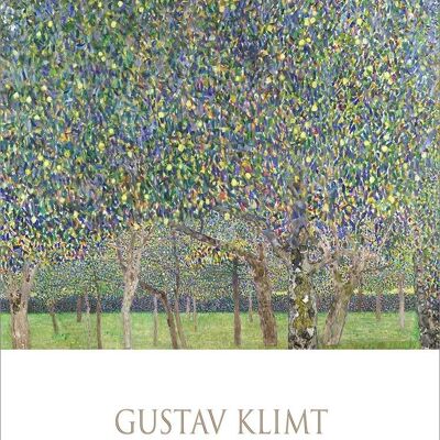GUSTAV KLIMT: Der Birnenbaum, Kunstposter – A4