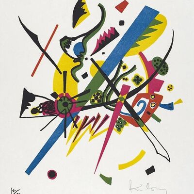 WASSILY KANDINSKY: Pequeños Mundos 1, Impresión de Bellas Artes - 16 x 24"