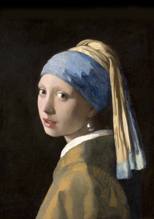 JOHANNES VERMEER: Girl with a Pearl Earring, Fine Art Print - A5 (8 x 6")