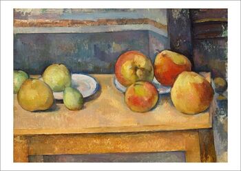 PAUL CEZANNE : Nature morte aux pommes et aux poires, tirage Fine Art - 16 x 24"