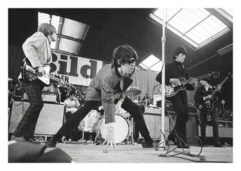 AFFICHE ROLLING STONES : Photographie de concert de musique suédoise - 5 x 7"