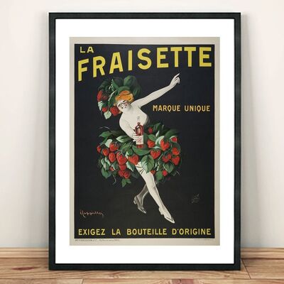 POSTER LA FRAISETTE: Stampa d'arte pubblicitaria vintage - A3