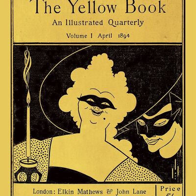 AUBREY BEARDSLEY: The Yellow Book Cover Art Prints - A5 (8 x 6") - Volume 1