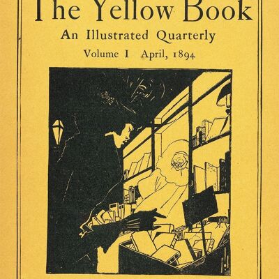 AUBREY BEARDSLEY: The Yellow Book Cover Art Prints - A4 (12 x 8") - Announcement