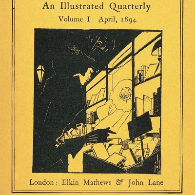 AUBREY BEARDSLEY: The Yellow Book Cover Art Prints - A4 (12 x 8") - Anuncio