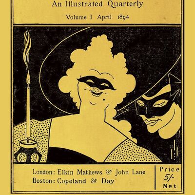 AUBREY BEARDSLEY: The Yellow Book Cover Art Prints - A3 (16 x 12") - Volumen 1