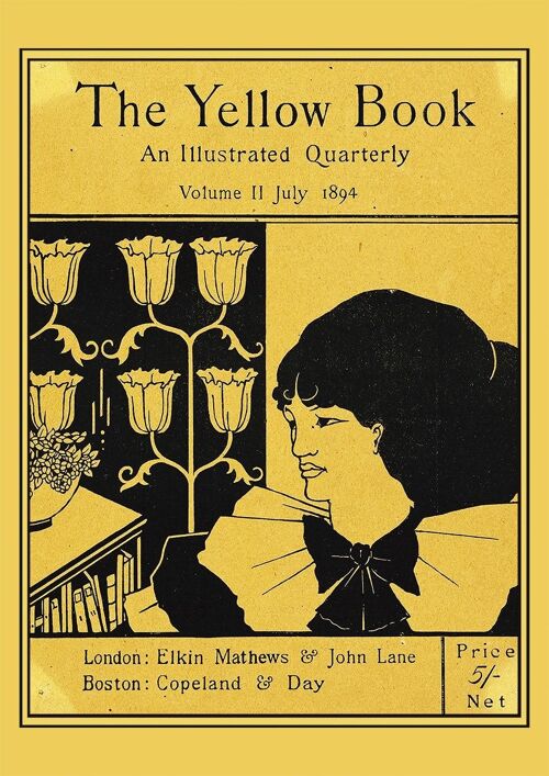 AUBREY BEARDSLEY: The Yellow Book Cover Art Prints - 16 x 24" - Volume 2